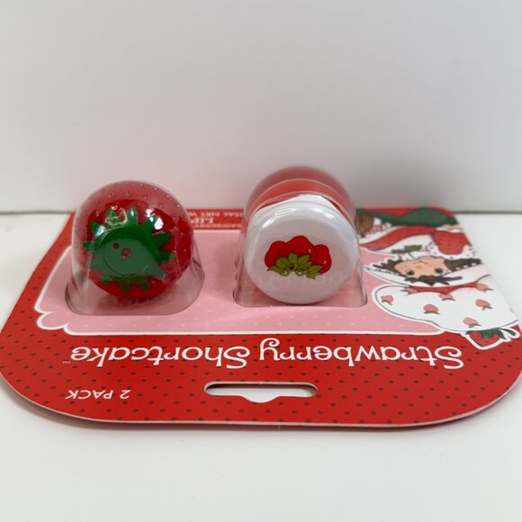 Taste Beauty Strawberry Shortcake Lip Balms 2 Strawberry Flavored Lip Balms - Picture 4 of 5